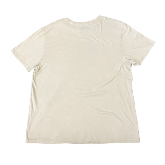 ACDC Cream/Black Back in Black T-Shirt Mens Size L - Picture 6 of 6